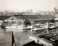 Seattle Washington Waterfront Piers Docks Boats Ferries Vtg. Photo 20thC.