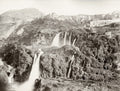 Tivoli Italy Waterfalls Rome Hillside Town Landscape Vtg. Photo 19thC.
