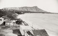 Honolulu Hawaii Diamond Head Waikiki Beach Waterfront Houses Vtg. Photo 19thC.