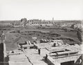 Karnak Temple Egypt General View Ruins Obelisk Columns Vtg. Photo 19thC.