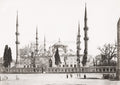 Sultan Ahmed Blue Mosque Istanbul Constantinople Ottoman Vtg. Photo 19thC.