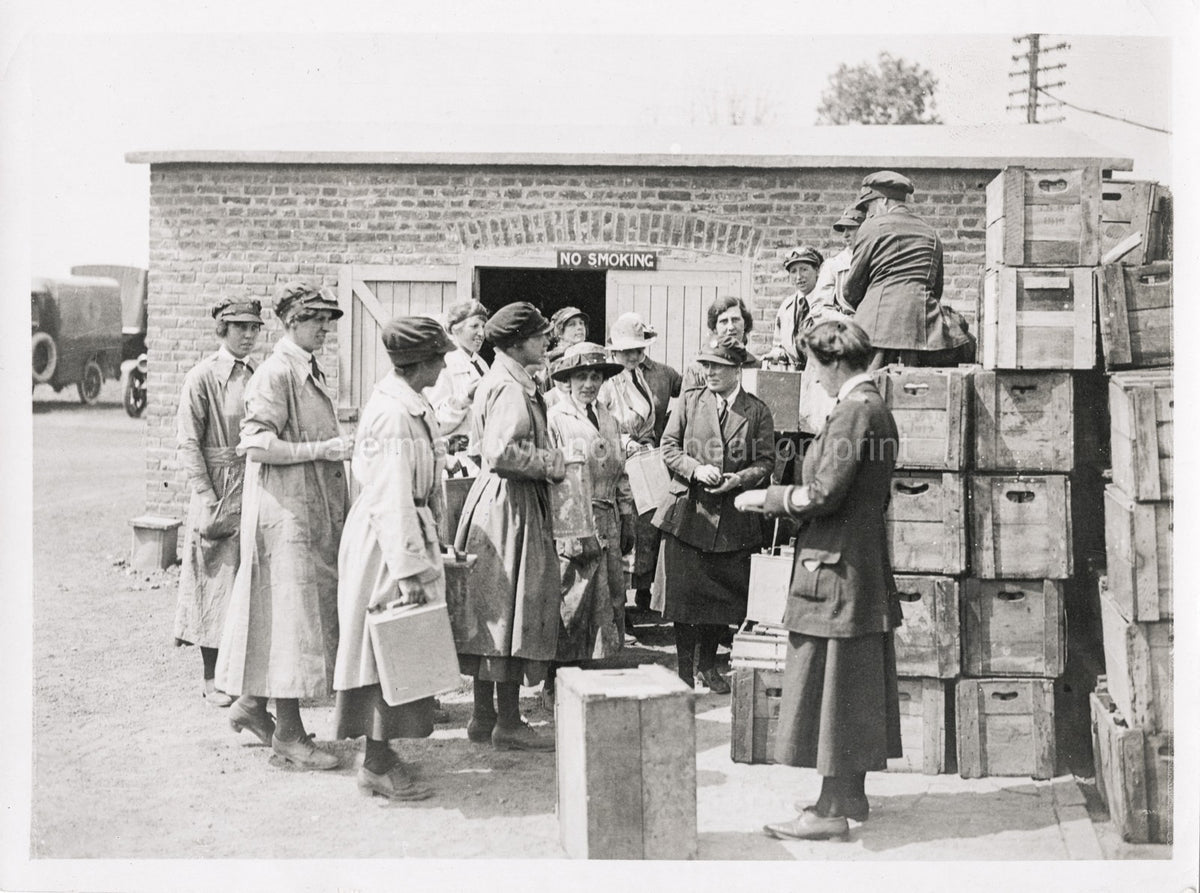 World War 1 VAD Women Uniforms Supply Depot Vtg. Photo WW1