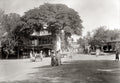 Peshawar India NW Frontier Street Scene Market People Tree Vtg. Photo 19thC.
