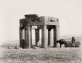 Qubba Duris Islamic Tomb Douris Baalbek Lebanon Ruins Columns Vtg. Photo 19thC.