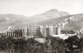 Scotland Palace Holyrood Edinburgh Abbey Ruins Arthur's Seat Vtg. Photo 19thC.