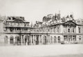 Paris Ruins Franco-Prussian War Commune Destruction Vtg. Photo 19thC.