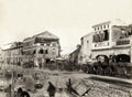 Macao Macau China Waterfront Street Scene Rickshaws Man Foc Vtg. Photo 19thC.