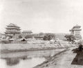 Peking Beijing Tartar City Walls Gatehouse Tower Moat China Vtg. Photo 19thC.
