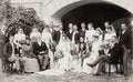Calcutta India Wedding Group Portrait Bride Groom British Raj Vtg. Photo 19thC.
