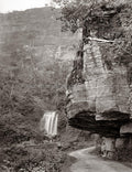 Ceylon Sri Lanka Ramboda Waterfall Road Mountain Landscape Vtg. Photo 19thC.