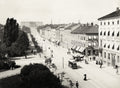 Christiania Oslo Norway Carl Johans Street Grand Hotel Trams Vtg. Photo 19thC.
