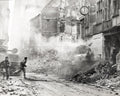 Cologne Germany WWII Street Fighting Soldiers Tanks Rubble War Vtg. Photo WW2
