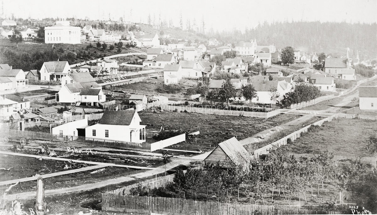 Seattle Washington Pike Street Junction Hillside Town Houses Vtg. Photo 20thC.