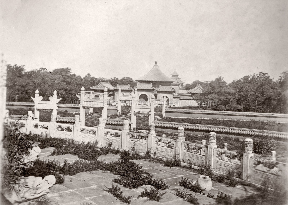 Peking Temple Heaven Altar Architecture Gates Balustrade Vtg. Photo 19thC.