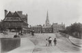 Newark Nottinghamshire Trent Bridge Street Scene Architecture Vtg. Photo 19thC.