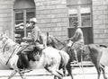 Ghent French Officer Morocco Soldiers Horses Cavalry Vtg. Photo WW1