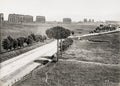 Rome Italy Appian Way Ancient Roman Aqueduct Ruins Landscape Vtg. Photo 19thC.