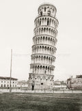 Pisa Italy Leaning Tower Campanile Bell Architecture Vtg. Photo 19thC.