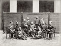 Peshawar India Royal Horse Artillery Officers Group Portrait Vtg. Photo 19thC.