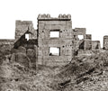 Medinet Abu Egypt Ancient Temple Ruins Hieroglyphs Vtg. Photo 19thC.
