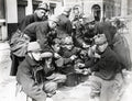 WW1 Belgian Soldiers Military Uniforms Coffee Break Village Vtg. Photo
