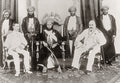 Sultan Hamad bin Thuwaini Zanzibar British Officials Group Vtg. Photo 19thC.