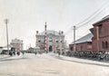Yokohama English Hatoba Harbour Rickshaws Street Scene Vtg. Photo 19thC.