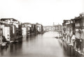Venice Grand Canal Rialto Bridge Cityscape Architecture Vtg. Photo 19thC.