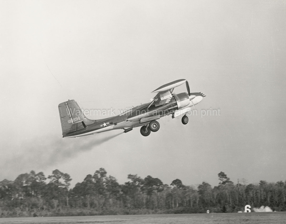 Douglas B-26 Invader Jet Assisted Takeoff Military Airplane Vtg. Photo WW2