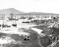 Vatersay Barra Outer Hebrides Scotland Fishing Fleet Harbor Vtg. Photo 19thC.