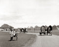Galle Face Hotel Ceylon Sri Lanka Rickshaw Bullock Carts Vtg. Photo 19thC.