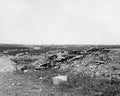 WW1 Montabaun Battlefield Scene Trenches Rubble Destruction Vtg. Photo