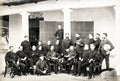 British Army Officers 11th Regiment India Group Portrait Vtg. Photo 19thC.