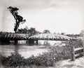 Old Breakfast Creek Bridge Queensland Australia River Vtg. Photo 20thC.