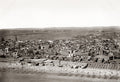 Cairo Egypt City View Pyramids Rooftops Minaret Vtg. Photo 19thC.