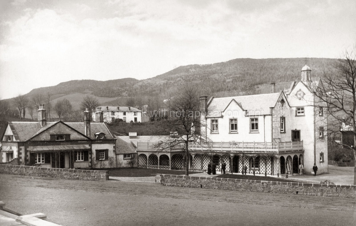 Strathpeffer Pump Room Scotland Spa Building Architecture Vtg. Photo 19thC.