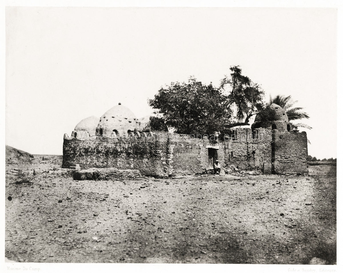 Erment Egypt Cidi Abdallah Marabout Mudbrick Domes Vtg. Photo 19thC.
