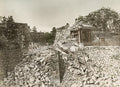 Japan Earthquake Damage Castle Wall Rubble Destruction Vtg. Photo 19thC.
