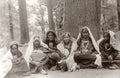 Northern India Country Women Traditional Dress Jewelry Vtg. Photo 19thC.