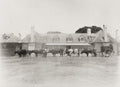 Coolangatta Australia Cattle Farm Scene Oxen Team Cart Ranch Vtg. Photo 19thC.