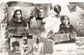 New Zealand Maori People Portraits Carvings Culture Souvenir Vtg. Photo 19thC.