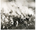 USS Intrepid Aircraft Carrier WWII Crew Fighting Fires Deck Vtg. Photo WW2