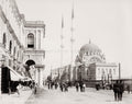 Istanbul Dolmabahe Mosque Street Scene People Architecture Vtg. Photo 19thC.