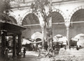 Constantinople Istanbul Turkey Mosque Courtyard Market Scene Vtg. Photo 19thC.