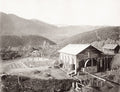 Tea Plantation India Ceylon Workers Drying Water Wheel Vtg. Photo 19thC.