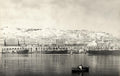 Algiers Algeria Port Harbor View Cityscape Waterfront Ships Vtg. Photo 19thC.