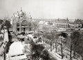 Paris World Fair River Seine Pavilion Bridge Cityscape Vtg. Photo 20thC.
