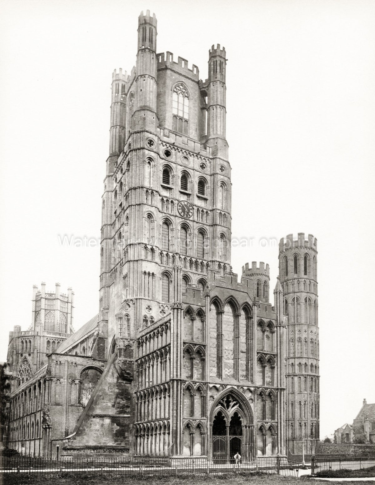 Ely Cathedral England Church Religion Gothic Architecture Vtg. Photo 19thC.