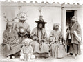 Northern India Lamas Priests Masks Costumes Ritual Ceremony Vtg. Photo 19thC.