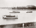 Shanghai China Boats Creek Bund Waterfront Junks Vtg. Photo 19thC.